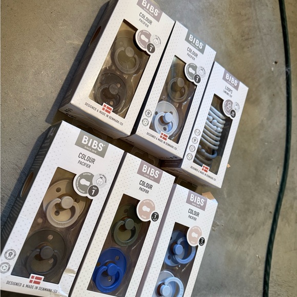 Color Pacifier Set - Blue, Gray, Brown - Picture 1 of 3